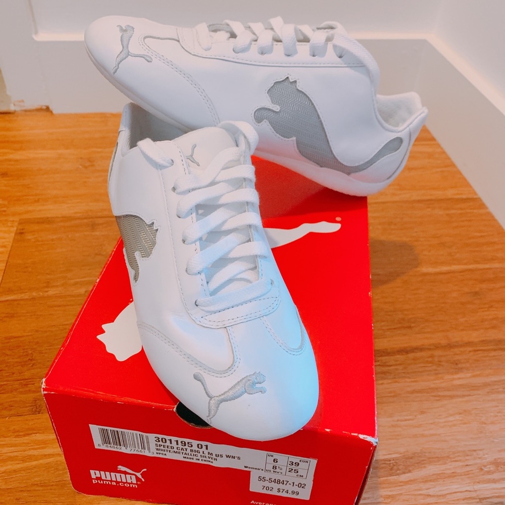 White Puma sneakers